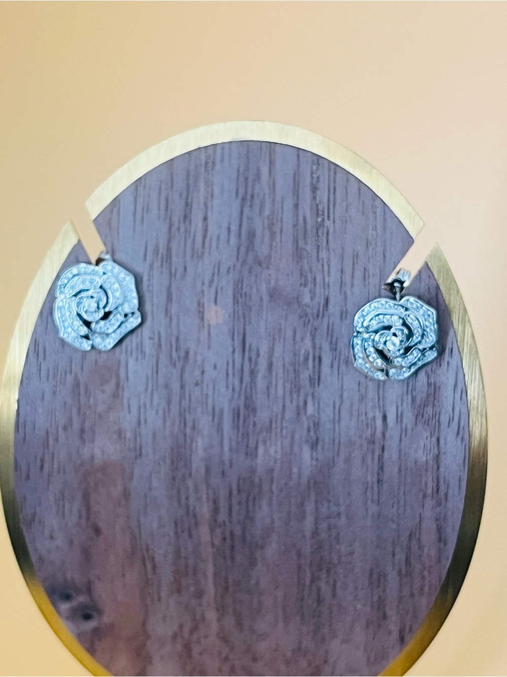 Stainless steel Rose Stud Earrings